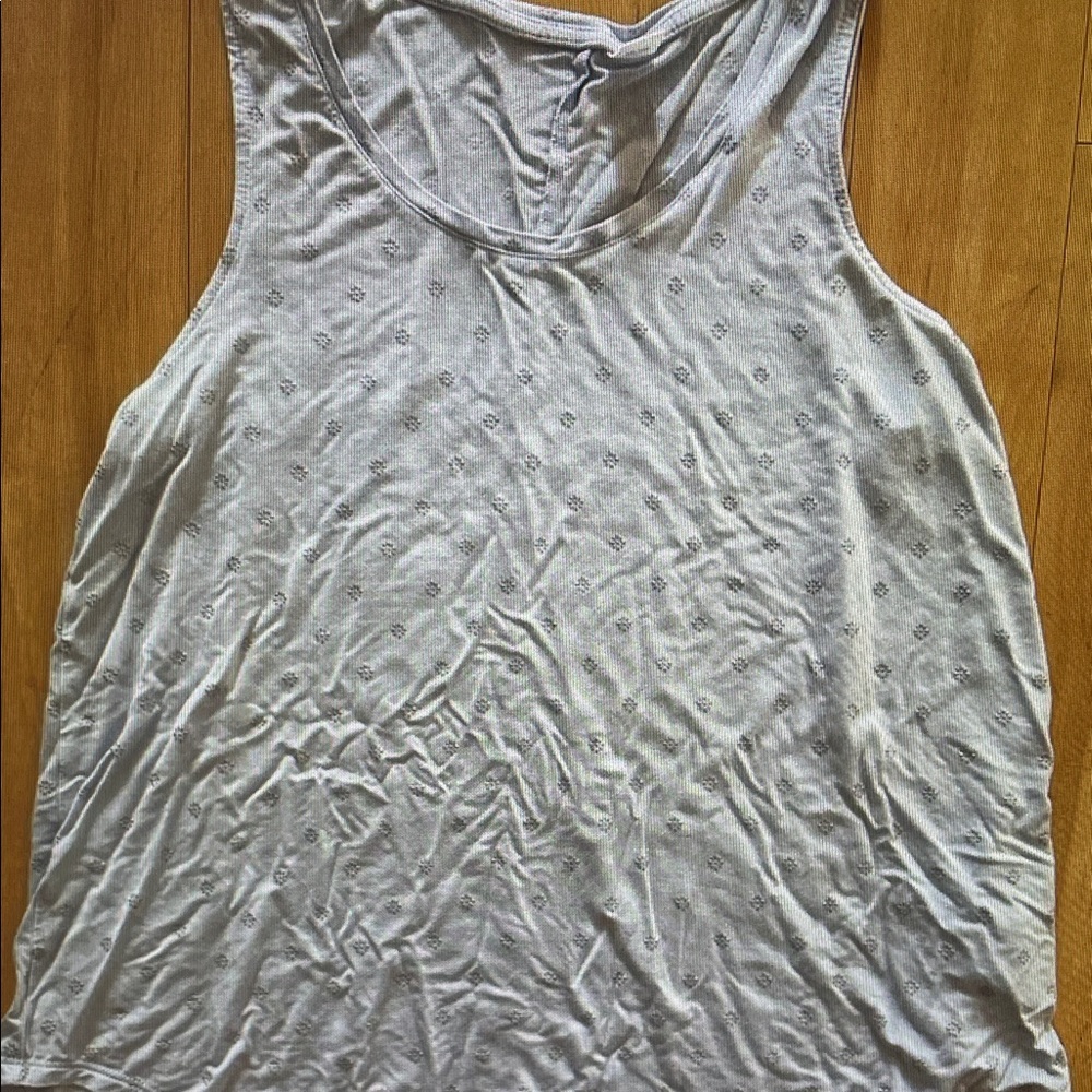 Free People Light Blue Scoop Neck Tank